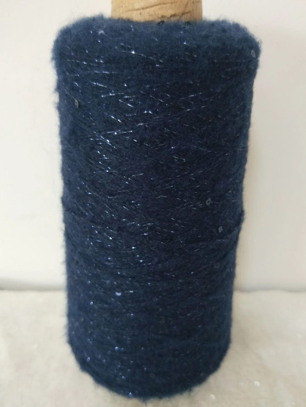 13nm Double Spandex Brush Fancy Sequin Yarn