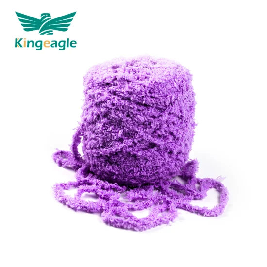 Hilo de microfibra Kingeagle 100% poliéster Fancy Fur Yarn