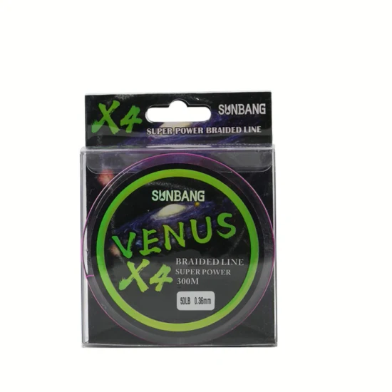 Línea de pesca trenzada fuerte de agua dulce y agua salada de 4 hilos de 100 m